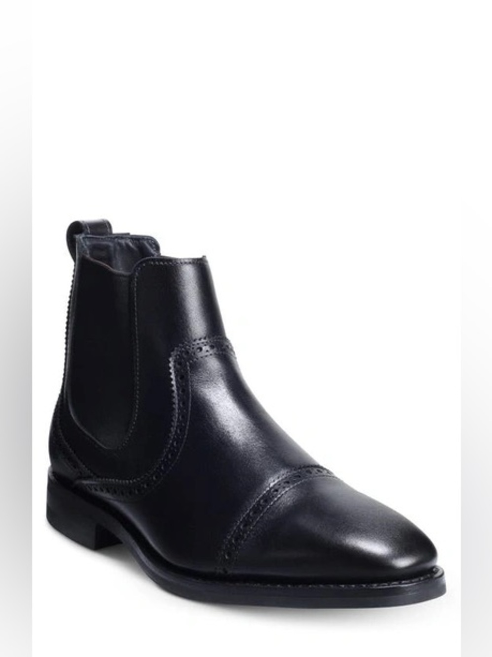 Allen Edmonds Lombard Black Leather Chelsea Boots 10D